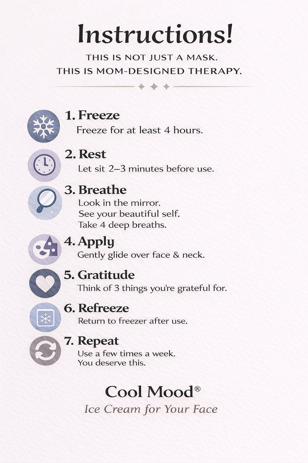 Rosehip Frozen Mask- Nourish & soften stressed skin